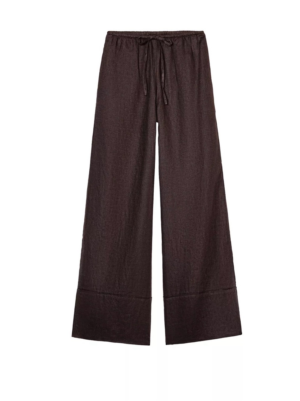 100% linen Dark Brown pants